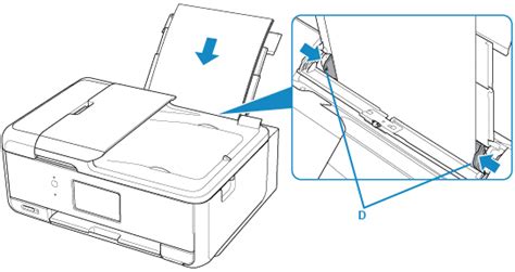 Canon Pixma Manuals Tr8500 Series Loading Paper In The Rear Tray