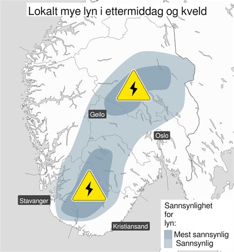 Meteorologene On Twitter Vi Har Sendt Ut Farevarsel For Mye Lyn I