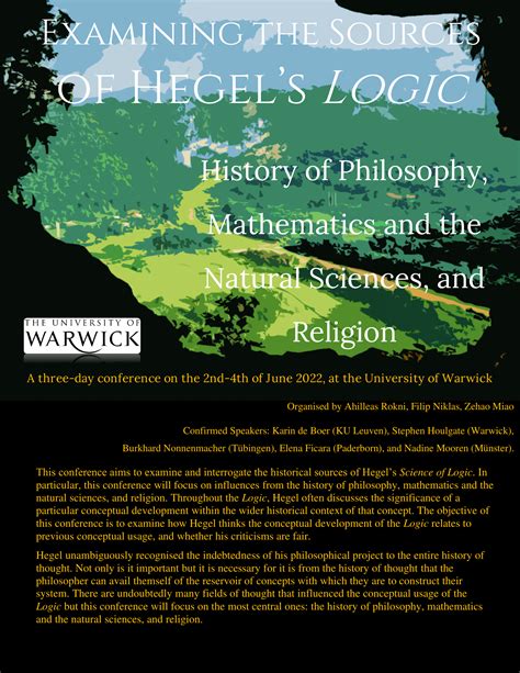 2022 Conference On The Sources Of Hegels Logic Hegel