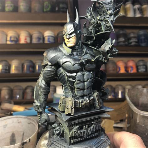 3D Print Of FREEBIE B3DSERK Term Batman Arkham Knight Bust 1 4 Ready