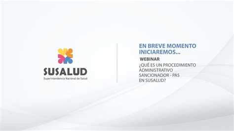 Webinar ¿qué Es Un Procedimiento Administrativo Sancionador Pas En