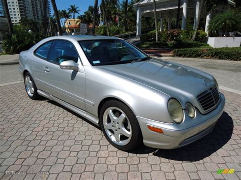 Brilliant Silver Metallic Mercedes Benz Clk Coupe