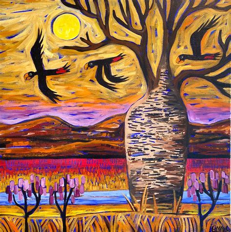 Mulla Mulla In The Sunset Original Emma Blyth Australian Made Art