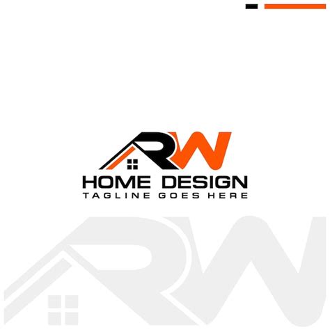 Premium Vector R W Initial Home Or Real Estate Logo Vector Design