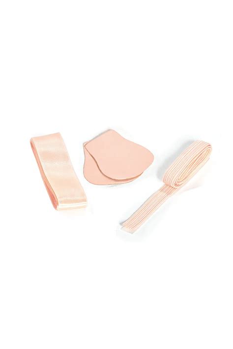 Kit Biqueira Elastico Fita Branda Ballet Poa