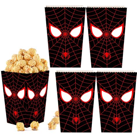 Snapklik Pcs Spidey Party Favor Miles Morales Popcorn Boxes