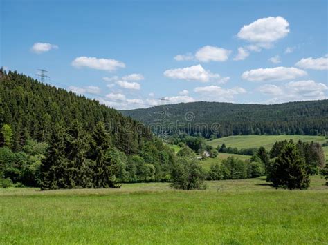 Thuringian Forest Mountains In Eastern Germany Stock Image Image Of