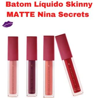 Batom L Quido Skinny Matte Nina Secrets Eudora Shopee Brasil