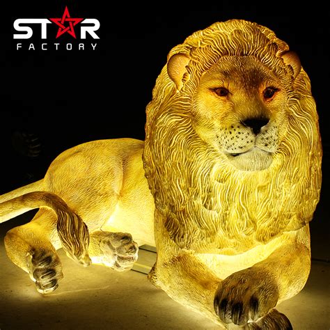 Wholesale Fiberglass Animal Statue Life Size Fiberglass Animal Lion