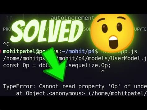 Typeerror Cannot Read Property Op Of Undefined In Node Js Postgres