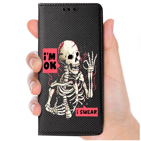 Etui Do Xiaomi Redmi G Zamykane Malowane Wz R Szkielet Ze Szk Em