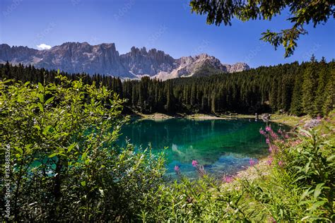 View Of Karersee Lago Di Carezza One Of The Most Beautiful Alpine