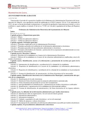 Fillable Online Bolet N Oficial De La Provincia De Albacete Fax Email