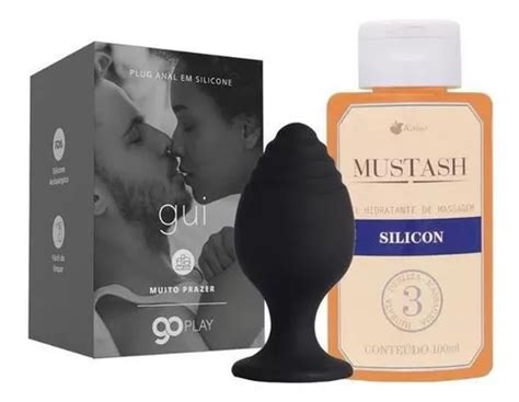 Plug Anal A S S Kit Anal Plug Silicone Gui Tamanho P E Gel Lubrificante