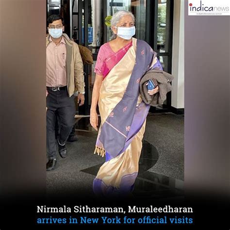 Nirmala Sitharaman Muraleedharan Arrives In New York For Official
