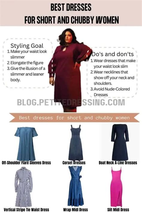 The Dress Guide For Short And Chubby Women Petite Dressing