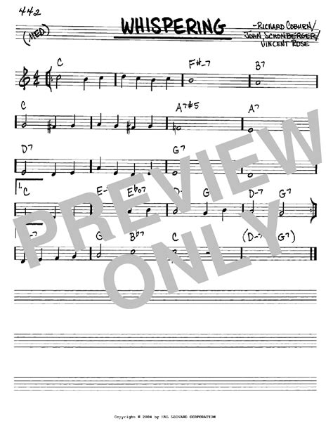 Whispering | Sheet Music Direct