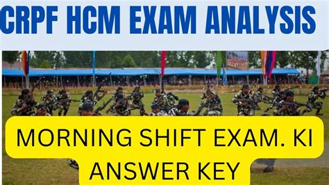 Crpf Hcm Exam Analysis Crpf Hcm Asi Paper Analysis Feb Morning