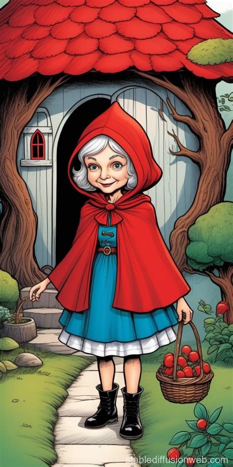 Grandmas House In Red Riding Hoods Tale Stable Diffusion Online