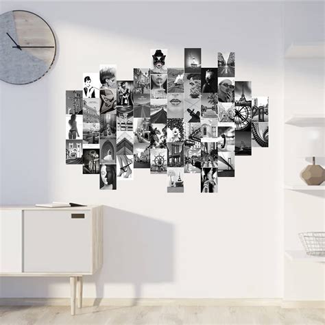 Buy Pcs Wall Collage Kit Aesthetic Pictures Black And White Style