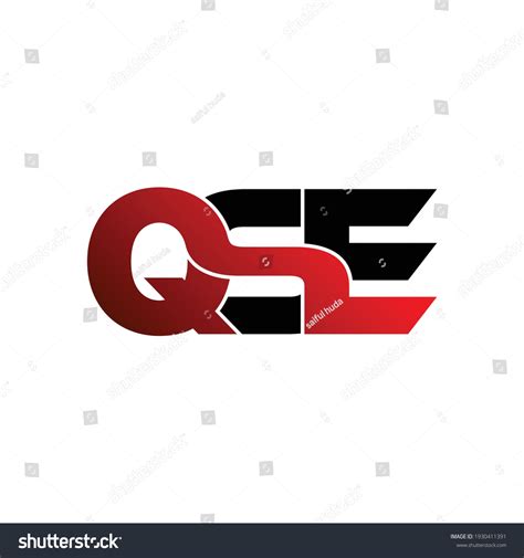 Qse Letter Monogram Logo Design Vector Stock Vector Royalty Free