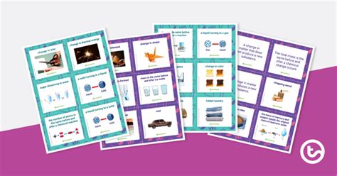 Physical And Chemical Changes Sorting Activity Teach Starter