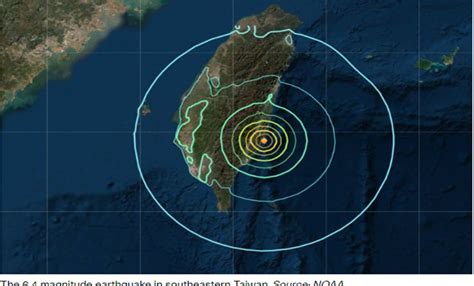 Un Terremoto De Magnitud 6 4 Sacude El Sureste De Taiwán