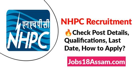 Nhpc Limited Recruitment 2023 Post Details Qualification Application