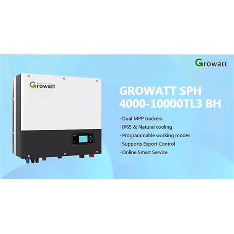 Growatt Sph6000 Hybrid Inverter 6kw Mppt Growatt Solar Inverter