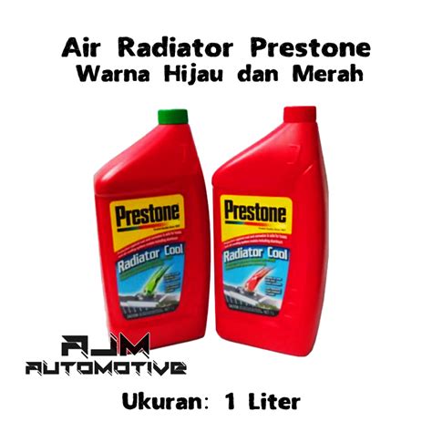 Jual Air Radiator Liter Prestone Radiator Coolant Hijau Merah