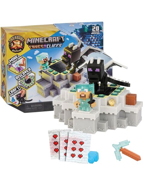 Treasure X Minecraft Caves Cliffs Ender Dragon Playset