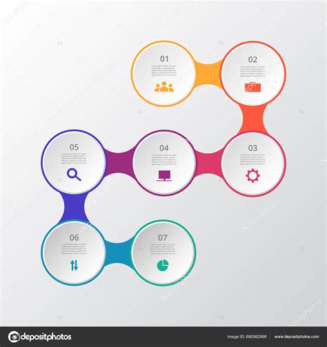 Timeline Business Presentation Infographic Options Stock Vector By