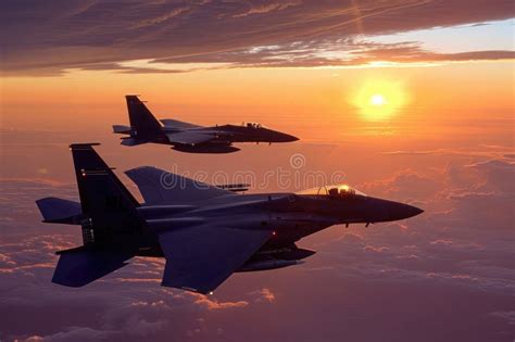 A Group Of Fighter Jets Soar Through A Cloudy Sky Showcasing Their