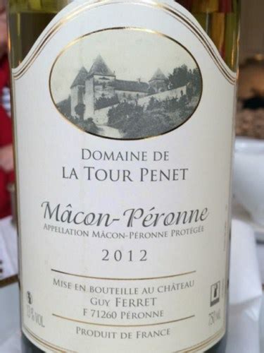 Domaine De La Tour Penet M Con P Ronne Vivino Us