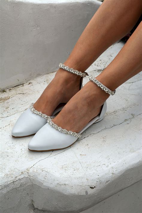 Wedding Shoes Flat Wedding Flats For Bride Wedding Pumps Low Etsy