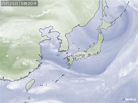 過去の気象衛星日本付近2024年05月25日 日本気象協会 Tenkijp