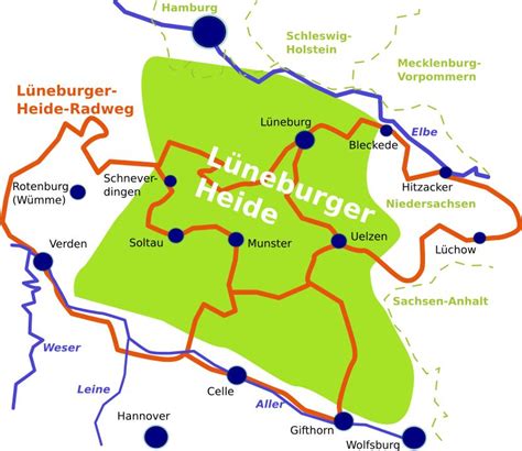 Lüneburger Heide Karte | Karte