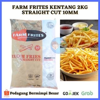 Jual Kentang Goreng FARM FRIES 2kg Straight Cut 10mm French Fries