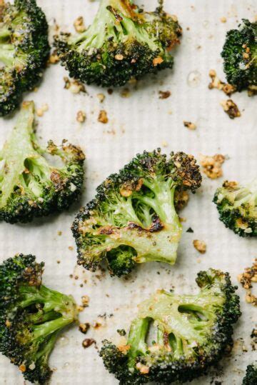 Crispy Garlic Parmesan Roasted Broccoli Our Salty Kitchen