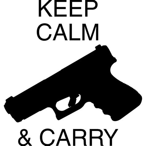 15.2CM*16.2CM Vinyl Decal Sticker Keep Calm Gun Rights Funny Car ...