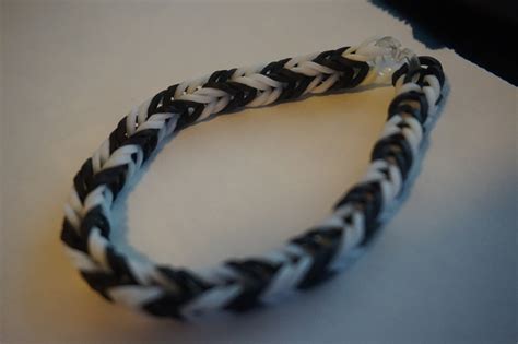 Black And White Rubber Band Bracelet — Weasyl