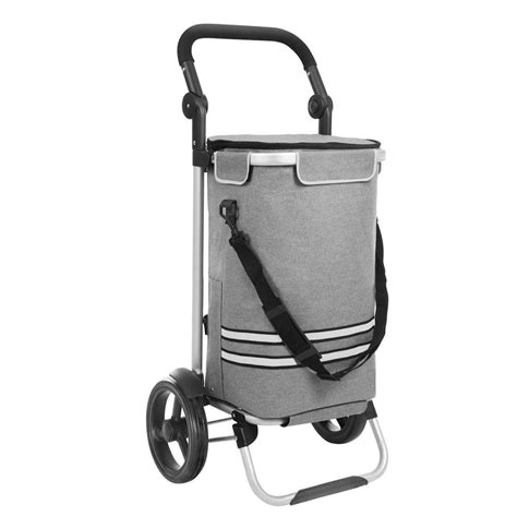 Caddie De Courses Chariot De Courses Pliable Avec Sac Isotherme