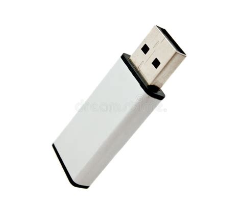 Silver Usb Flash Drive Stock Image Image Of Equipment