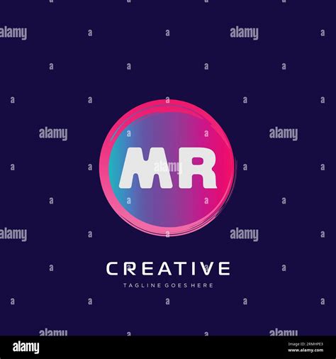 Initial Logo With Colorful Template Vector Stock Vector Image And Art Alamy