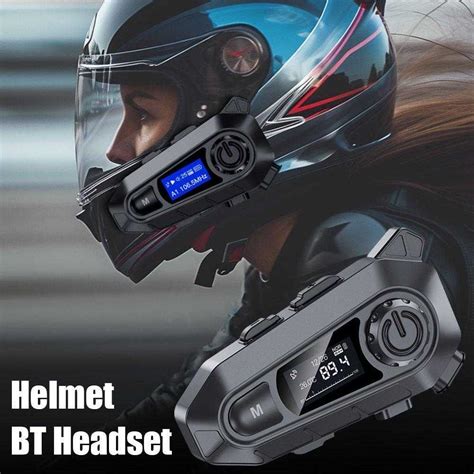 Jual Kebidumei Headset Helm Bluetooth Led Fm Radio Ipx Mah