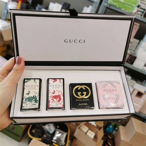 Set Nước Hoa Gucci Miniature Collection Mini 4 Chai Cho Nữ N MĐ Vua Hàng Hiệu