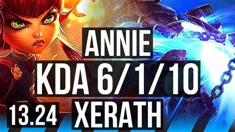 Annie Vs Xerath Mid Winrate Dominating Kr Master