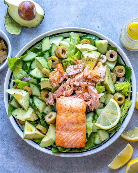 Easy Salmon Avocado Salad | Healthy Fitness Meals