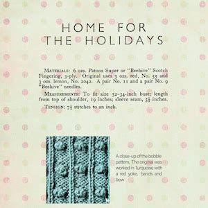 1930s Pussy Bow Jumper Cardigan PDF Knitting Pattern Bust 30 32 Etsy