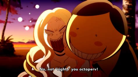 Assassination Classroom Season 2 Irina Jelavic And Koro Sensei Episode 1 Assassination